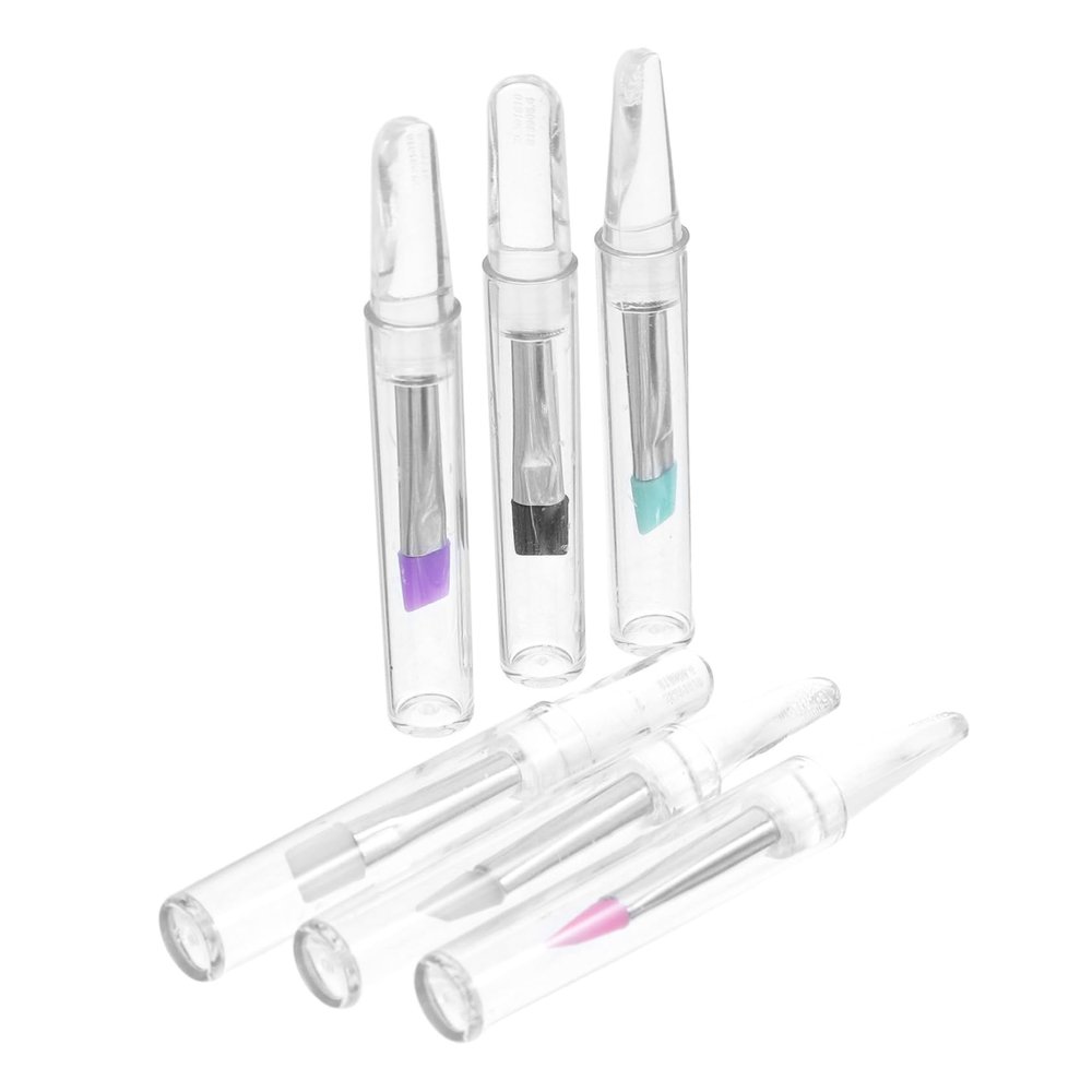 6pcs Eyelash Curler Brush: Glitter Eye Shadow Stick Eyebrow Brush Set Makeup Tools for Women Portable for Travel-Friendly