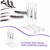 6pcs Eyelash Curler Brush: Glitter Eye Shadow Stick Eyebrow Brush Set Makeup Tools for Women Portable for Travel-Friendly view 3