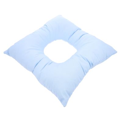 Outanaya Square Face Down Massage Pillow Washable Cotton Headrest for Beauty Salons and Massage Parlors Comfortable Spa Cushion Hollow Design