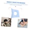 Outanaya Square Face Down Massage Pillow Washable Cotton Headrest for Beauty Salons and Massage Parlors Comfortable Spa Cushion Hollow Design view 4