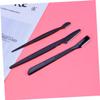 Healvian 3pcs Portable Eyebrow Razor Set Stainless Steel Trimmer Makeup Tool Kit for Women Girls Travel Non-slip Handle view 2