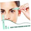 SHERCHPRY 1pc Electric Eyebrow Trimmer USB Rechargeable Safe Razor for Facial Hair and Eyebrow Shaping Portable Green Design for Easy Precise Grooming Anytime view 2