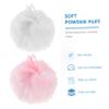 Beaupretty 4Pcs Fuzzy Ball Makeup Powder Puff Soft Facial Cleaning Pads for Women Portable Dry Powder Box Design for Cheek Color Application view 3