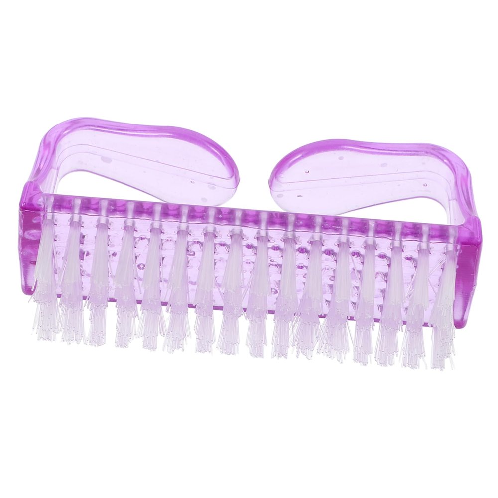 Beaupretty Plastic Nail Cleaning Brush 1 Piece Fingernail Dust Brush for Home Salon Use Effective Nail Care Tool Ergonomic Handle for Comfortable to Hold