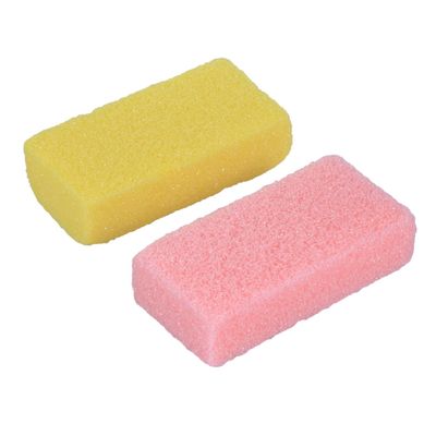 HONMEET 2Pcs Foot Pumice Stone Natural Exfoliator for Removal Foot Scrubber for Dead Skin Care Portable Foot Tool Random Color