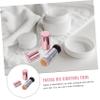 DECORNIJIA Mini Oil-absorbing Stone Facial Massager Makeup Brush Dual-head Volcanic Roller for Oily Skin Portable Beauty Tool for Go Touch-ups Pink view 3