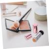 DECORNIJIA Mini Oil-absorbing Stone Facial Massager Makeup Brush Dual-head Volcanic Roller for Oily Skin Portable Beauty Tool for Go Touch-ups Pink view 4