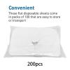 200Pcs Disposable Face Cradle Covers, Soft Nonwoven Non-Sticking Flat Face Rest Cover for Massage Headrest, Spa, Salon, 12.60x15.75 Inch view 2
