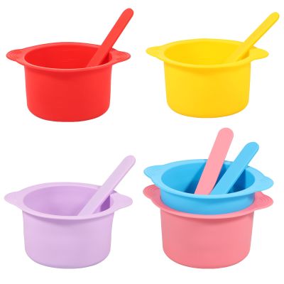 5 Pcs Silicone Warm Wax Pot Liner w 5 Pcs Stirring Rod Reusable Silicone Wax Warmer Liner Easy to Clean for Home or Beauty Shop