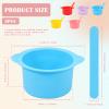 5 Pcs Silicone Warm Wax Pot Liner w 5 Pcs Stirring Rod Reusable Silicone Wax Warmer Liner Easy to Clean for Home or Beauty Shop view 2