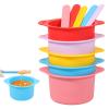 5 Pcs Silicone Warm Wax Pot Liner w 5 Pcs Stirring Rod Reusable Silicone Wax Warmer Liner Easy to Clean for Home or Beauty Shop view 4