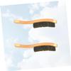 FRCOLOR Beard Brush for Men 2Pcs Long Handle Portable Beard Styling Tools Soft Boar Bristle for Travel and Daily Use view 4