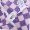Beaupretty 2pcs Fleece Hair Cap Checkerboard Pattern Women's Absorbent Hair Dry Cap Quick-Drying Turban Towel view 3