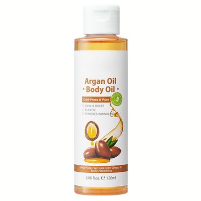 Argan Oil Body Massage Oil, Daily Moisturizing Body Oils for Women Dry Skin Care, Hydrating Oil for Body & Hair, Anti-Wrinkles Body Oil