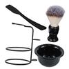 DECORNIJIA 1 Set Portable Shaving Kit for Men Manual Razor with Shaving Brush and Foaming Bowl Beard Care Supplies for Effortless Grooming and view 1