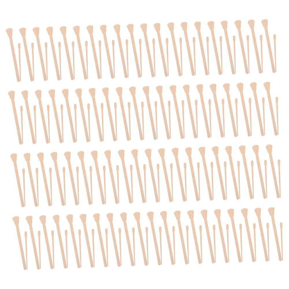 Beaupretty 200pcs Hair Wax Stick for Women Satin Wax Strips Wooden Applicator Sticks for Nose Body