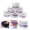 GALPADA Independence Day Bottles of Mixed Five- Sequins for Nail Decorations Easy to Use Face and Craft Projects view 4