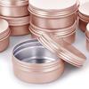 2 Ounce Aluminum Tin Jar with Screw Cap 60mL Tin Cans Refillable Containers for Cosmetic, Lip Balm, Cream, Lotion, Balms, Spices, Salve, Rose Gold 80 Pcs view 4
