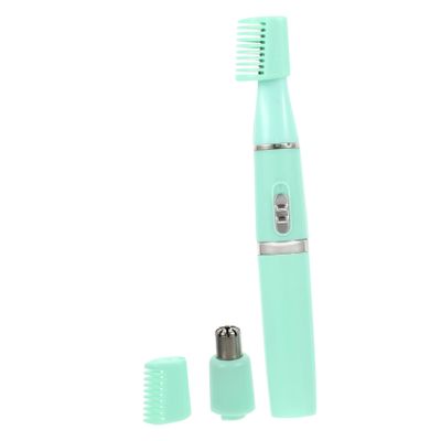 Healeved 1pc Electric Eyebrow Trimmer Rechargeable Brow Remover for Women Safe and Painless Facial Trimmer for Upper Lip Chin and Cheeks Green