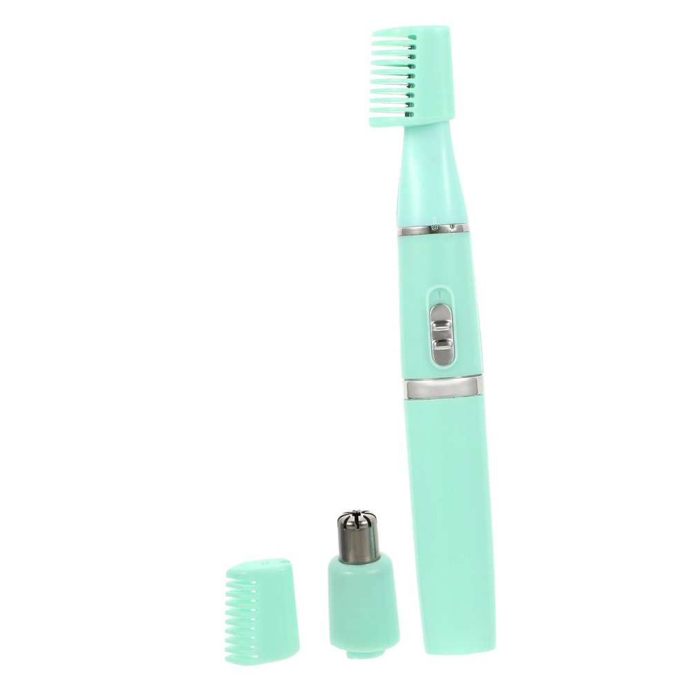 Healeved 1pc Electric Eyebrow Trimmer Rechargeable Brow Remover for Women Safe and Painless Facial Trimmer for Upper Lip Chin and Cheeks Green