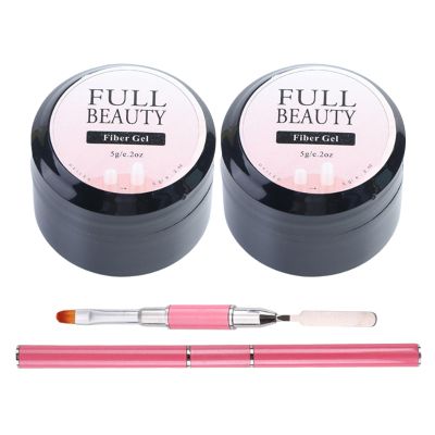 Nail Crack Repair Set - Instant Gel Fix Manicure Tool | Split Fingernail treatmentt duall Ended Brush, Toenail surfacce Smoother and Strengthening Solution for Quick At Home Nailcare