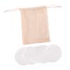 FRCOLOR 2sets Makeup Remover Pad Set Resuable Face Pads Fiber Pads Facial Puff Makeup Remover Accessories 6pcs*2 view 3