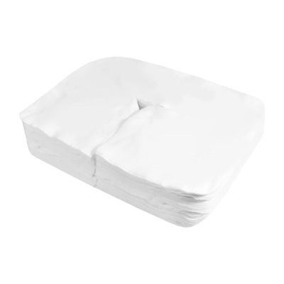200Pcs Soft Nonwoven Non-Sticking Flat Face Rest Covers, Disposable Massage Headrest Covers for Spa Salon Beauty Therapists