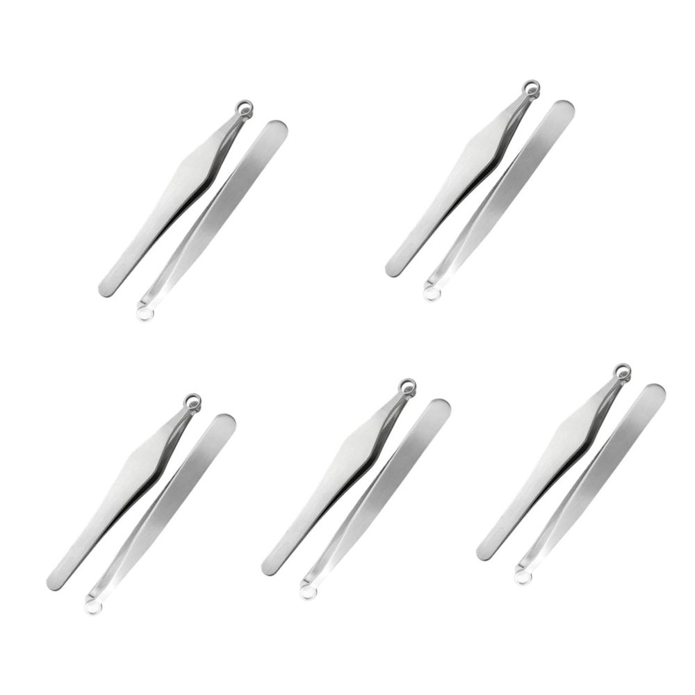 BESTYASH 10pcs Stainless Steel Nose Hair Clippers Safe and Portable Nasal Trimmer for Men and Women Comfortable and Pain Nose Hair Removal Tool