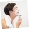 VALICLUD Double Edge Safety Razor Long Handle Manual Beard Shaver for Men Butterfly Open Design Suitable for Sensitive Skin Smooth Shaving Experience view 4
