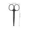 PartyKindom 2Pcs Rounded Head Scissors Hair Scissors for Eyebrow Nose Beard Trimming Safe Portable Grooming Tools for Men Women view 2