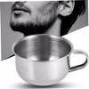 Beavorty Stainless Steel Shaving Bowl Handle 1-Piece Shave Mug for Men for Shaving Soap and Cream Easy to Clean Suitable for Daily Grooming view 4