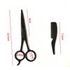BIUDECO 3Pcs Beard Scissors Set Stainless Beard Trimming Tool for Care Includes Black Scissors Apricot Leather and Small Comb for Grooming and Styling view 2