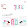 BESTYASH 4pcs Fingernail Scrubber Brush Nail Cleaner for Manicure Pedicure Wear- Bristles for Home Salon Use Colors May Vary Random Color view 4