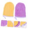FRCOLOR 2pcs Makeup Removing Towels Exfoliating Gloves Face Cleaning Gloves Makeup Remover Cleansing view 3