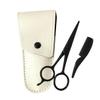 PartyKindom Beard Care Tool Set  3-Piece Grooming Kit Stainless Steel Beard Scissors Precision Trimming Shears and Small Comb for Men view 1