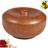 Beaupretty 1pc Wooden Shaving Bowl for Men Practical Shaving Cream Container with Lid for Home Barber Use present for Male Friends view 4