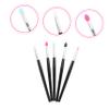 Beaupretty 5Pcs Silicone Eyeshadow Brush Set Large Glitter Eyeshadow Applicators for Women Professional Makeup Tools for Blending and Lining view 3