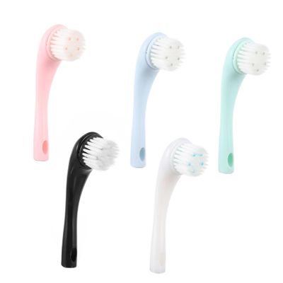 Beaupretty 5pcs Soft Bristle Facial Cleansing Brushes for Deep Cleaning and Pore Care Convenient Handle for Easy Use for Daily Skin Care and Makeup Removal Random Color