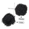 BESTYASH 2pcs Afro Bun Hair Extensions Curly Hairpiece Clips for Updos Lightweight Synthetic Chignon Hair Buns Accessory for Women view 2