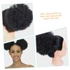 BESTYASH 2pcs Afro Bun Hair Extensions Curly Hairpiece Clips for Updos Lightweight Synthetic Chignon Hair Buns Accessory for Women view 4