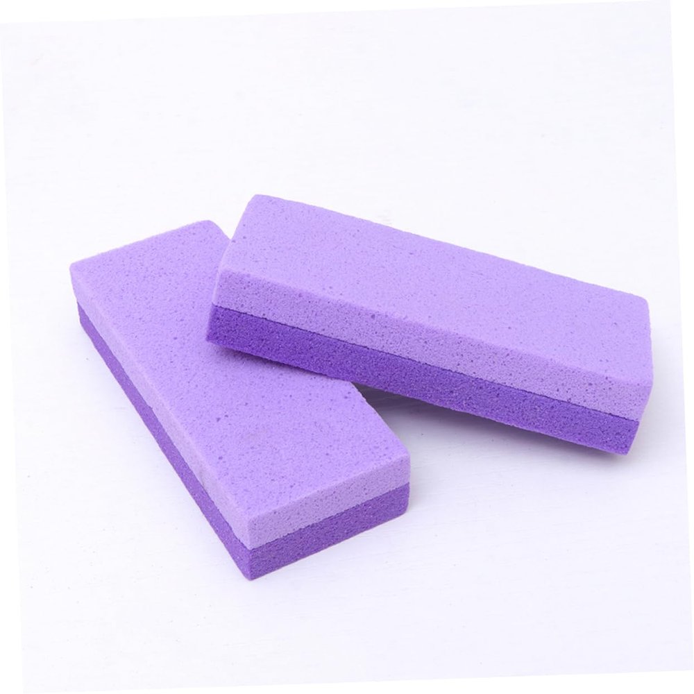 FRCOLOR 3pcs Foot Pumice Stone Callus Remover Double-Sided Foot Scraper for Dead Skin Safe Pu Material Ergonomic Design Pedicure Tool