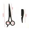 Vaguelly 3pcs Beard Care Tool Set Stainless Steel Small Scissors Comb and Apricot Leather Case Precision Trimming Kit for Men Grooming view 2