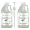 NaturSense Organic Aloe Vera Gel from 100% Pure Aloe w/pump. Great for Hair-Scalp-Face-Dry/Sensitive Skin-Acne-Sunburn. Unscented, Same Organic Ingredients! Bulk: Two 64 Fl Oz bottles (128.4 Fl. Oz.) view 1