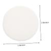 Beaupretty 10pcs Cotton White Ribbon Powder Puff for Loose Powder Makeup Gentle Applicator for for Mineral and Talcum view 2