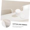 Beaupretty 10pcs Cotton White Ribbon Powder Puff for Loose Powder Makeup Gentle Applicator for for Mineral and Talcum view 4