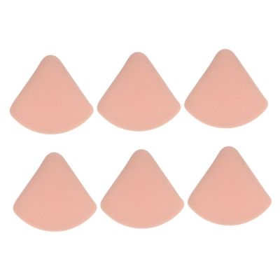 Beaupretty 6pcs Makeup Powder Sponges for Foundation Concealer Dry Wet Dual-use Triangle Puff Soft Washable Beauty Tool for Skin Types Portable Cosmetic Applicator