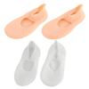 Baluue 2Pair Heel Repair Socks Moisturizing Non Slip Silicone Foot Gel Socks for Cracked Feet Treatment Breathable Sebs Skin Tone Options view 1