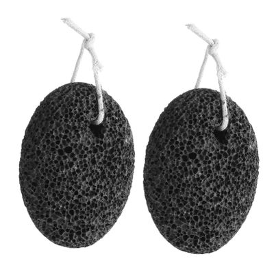 NIYANGLE 2pcs Foot Pumice Stone Hard Dead Skin Remover Exfoliating Foot Rasp for Home Travel