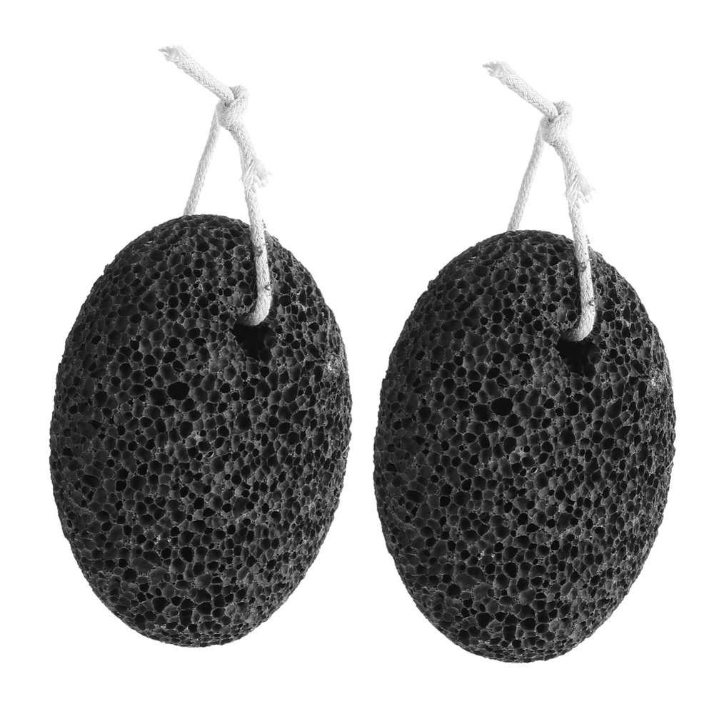 NIYANGLE 2pcs Foot Pumice Stone Hard Dead Skin Remover Exfoliating Foot Rasp for Home Travel