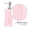 IWOWHERO 1Pc Ceramic Refillable Shampoo Bottle with Pump Stylish Bathroom Lotion Dispenser Mermaid Elegant Design for Travel and Home Toiletries Convenient Liquid view 4